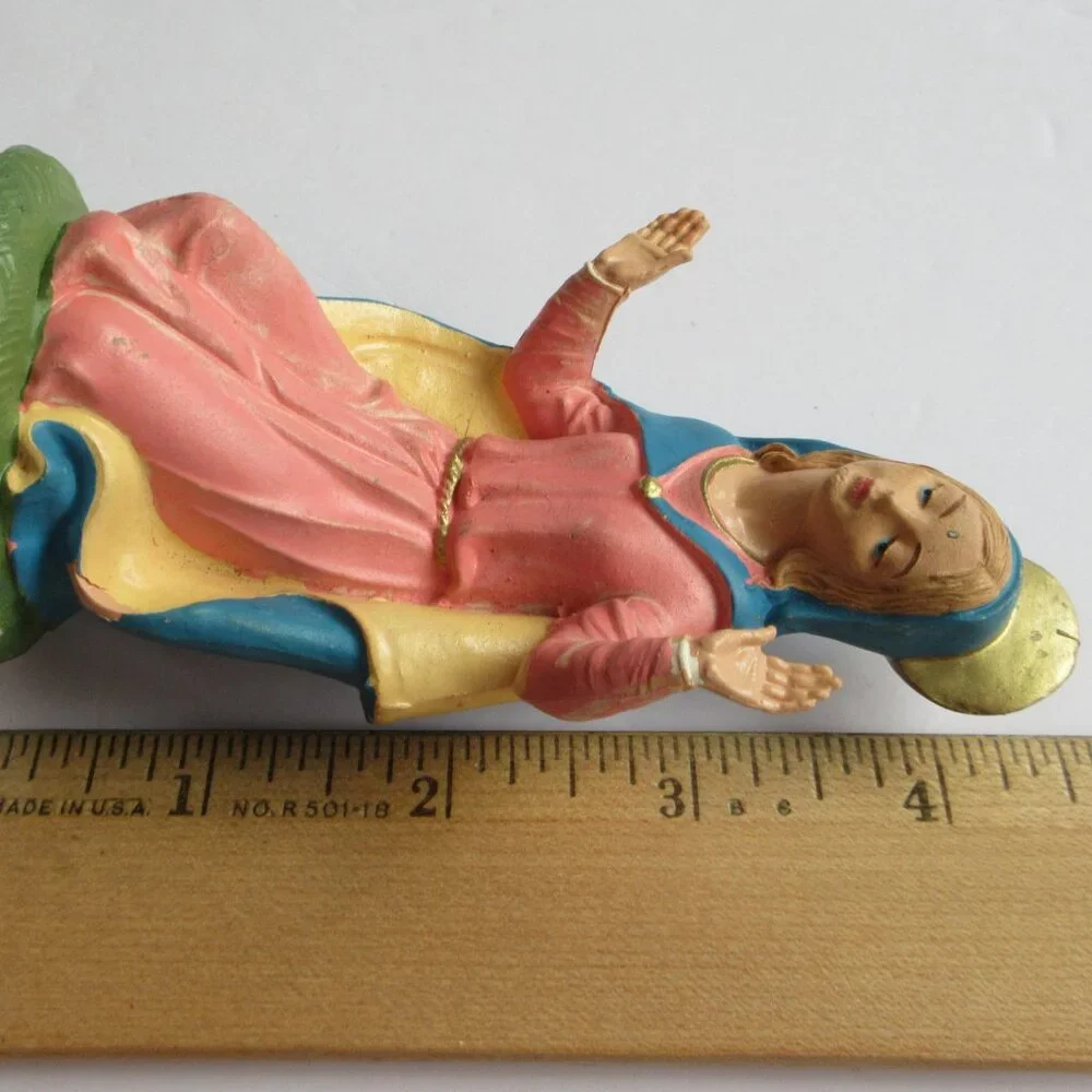 Nativity Christmas Figures Depose Italy Vintage Joseph Mary Baby Jesus Family - Picture 14 of 15
